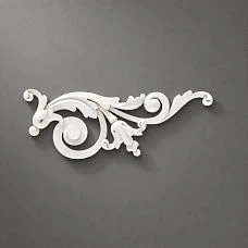 Polyurethane decorative molding NPU-186R with elegant scrolls and leaf motifs