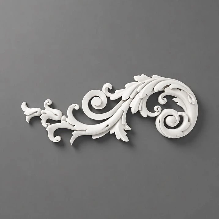 Polyurethane decoration for interior decoration, carved overlay NPU-206L