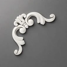 Polyurethane Stucco Decoration NPU-213 with elegant floral design on the ceiling