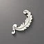 Stucco decor NPU-221L (A=100 B=116 C=10 mm) (Polyurethane)