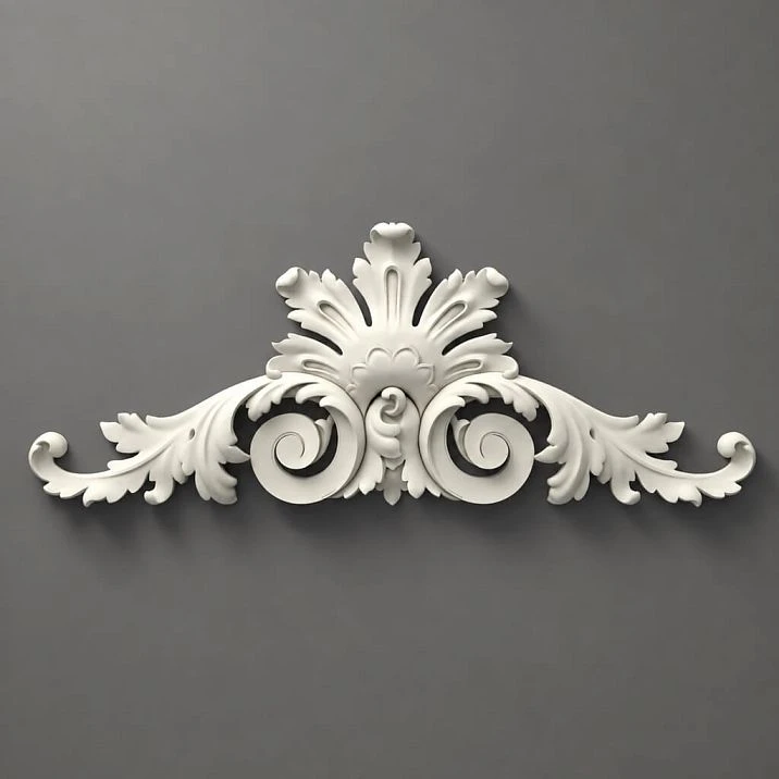 Relief Decor NPU-251 &mdash; carved polyurethane overlay with detailed 3D patterns.