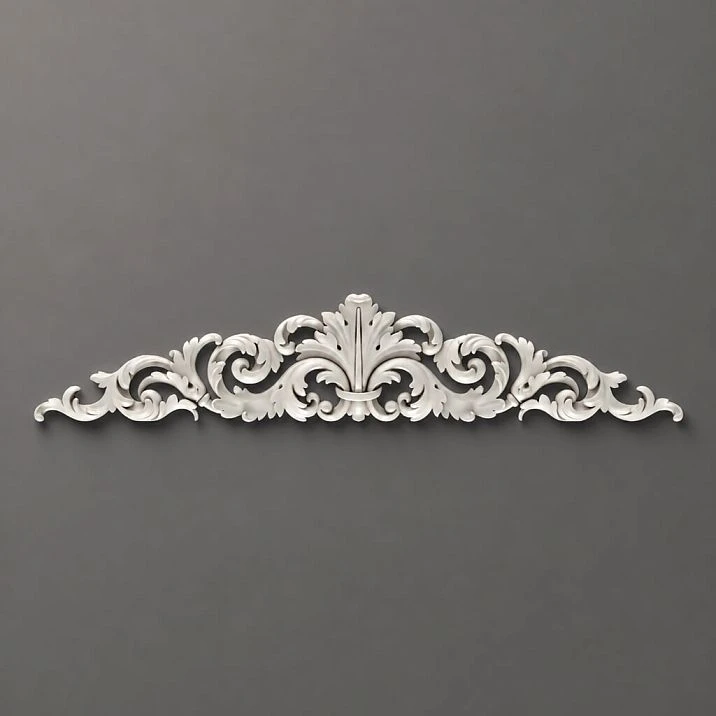 NPU-270 Molded Decoration &ndash; carved polyurethane overlay with white molding effect