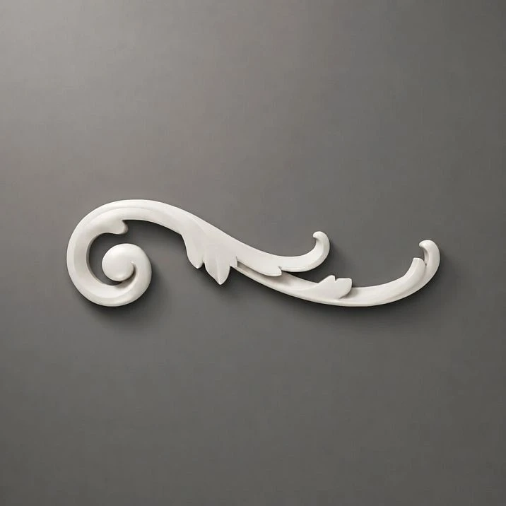 Carved Molding NPU-290R &mdash; decorative polyurethane overlay with carved molding