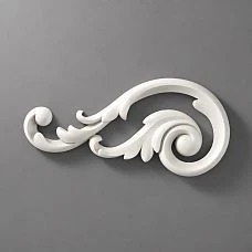 Relief decoration in wood grain from polyurethane