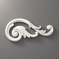 NPU-293R Molded Decoration from polyurethane on a gray background