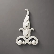 NPU-300 Molded Decoration from Polyurethane on a Gray Background
