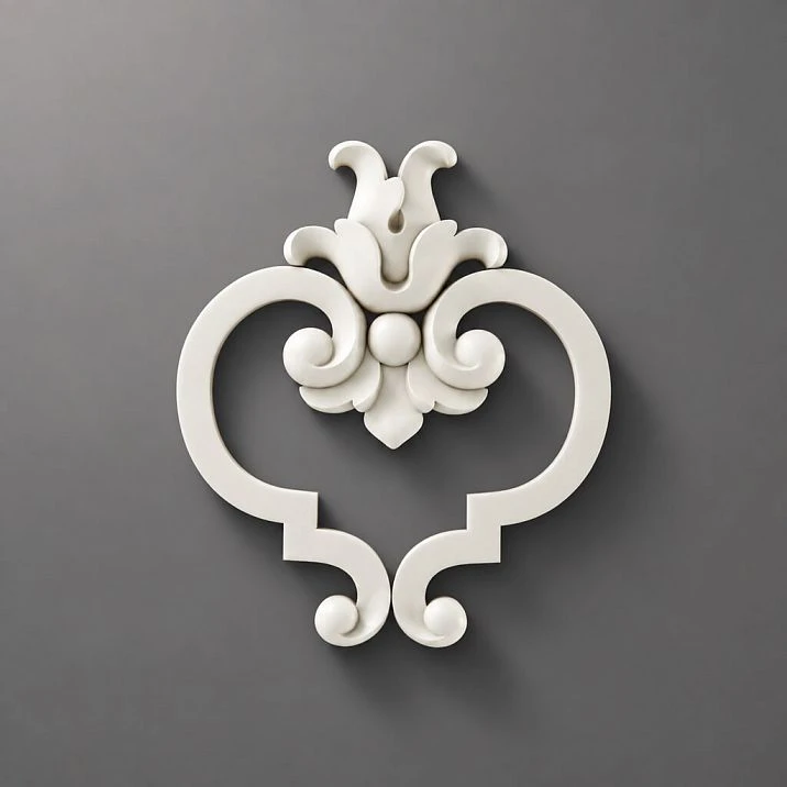Polyurethane molded decor NPU-301 on a gray background