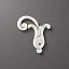 Stucco decor NPU-303L (A=55 B=62 C=8 mm) (Polyurethane)