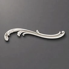 NPU-427R decorative molding, close-up, showcasing smooth lines and curved relief strips