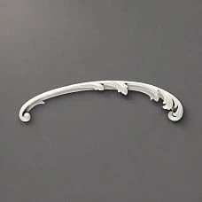 NPU-429R decorative molding, close-up, showcasing an elegant scroll with a curved shape