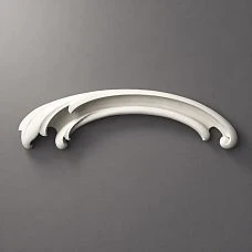 NPU-432L molded decoration in close-up, showcasing three smooth wave-like curves