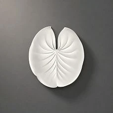 NPU-490 STAVROS Relief Decoration &ndash; round polyurethane applique with botanical ornament