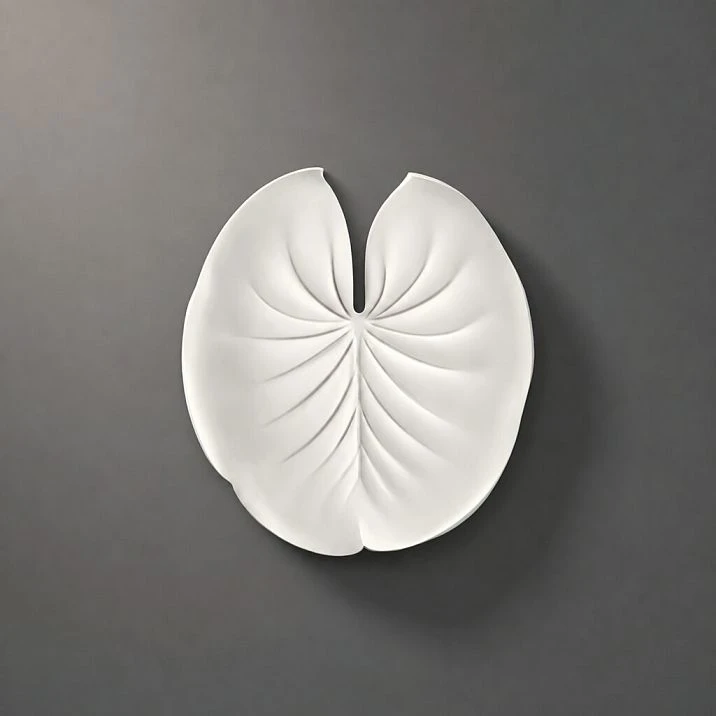 NPU-490 STAVROS Relief Decoration &ndash; round polyurethane applique with botanical ornament
