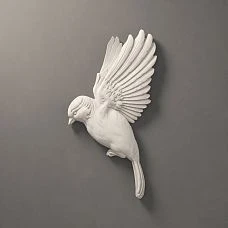 NPU-494R Relief Decoration &mdash; an elegant bird figure with spread wings.