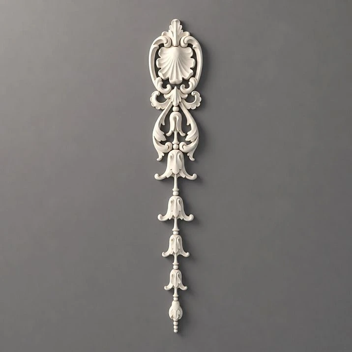 NPU-499 polyurethane molding decor &mdash; a vertical decorative overlay in classic style