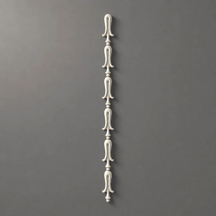 NPU-506 polyurethane molding decor &mdash; a thin vertical decorative overlay in classic style