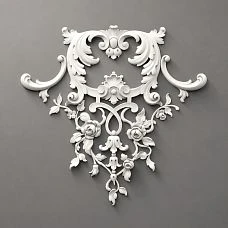 Relief decoration NPU.VRS-001 with elegant floral ornament