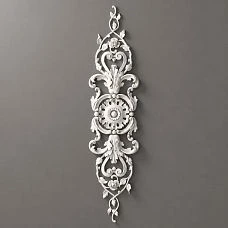 Relief decoration NPU.VRS-004 &ndash; decorative polyurethane overlay with elegant scrolls.