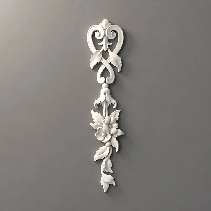 Relief decoration NPU.VRS-012, decorative element made of polyurethane