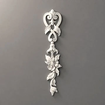 Relief decoration NPU.VRS-012, decorative element made of polyurethane