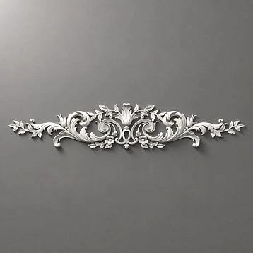 Molding decor NPU.VRS-013 &mdash; decorative polyurethane element with classic scrolls
