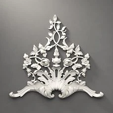 Relief decoration NPU.VRS-014L &ndash; polyurethane ornament for walls and furniture.