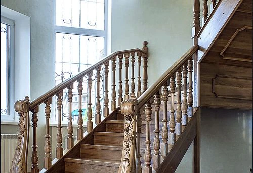 Wooden staircase made by yourself