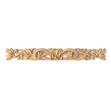 Wooden overlay with plant pattern on white background N-317