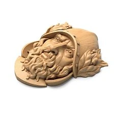 Carved maskaron M-018, ideal addition for facade