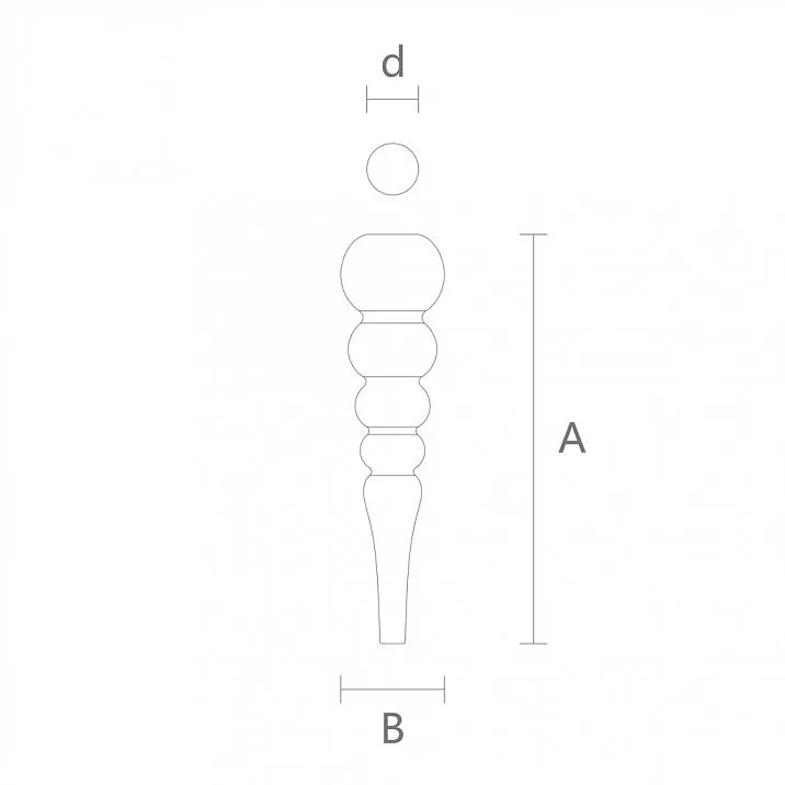 Wooden chair leg drawings