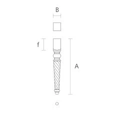 Leg drawing for coffee table