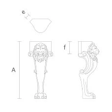 Drawings of classic wooden legs