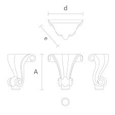 Drawing of decorated legs