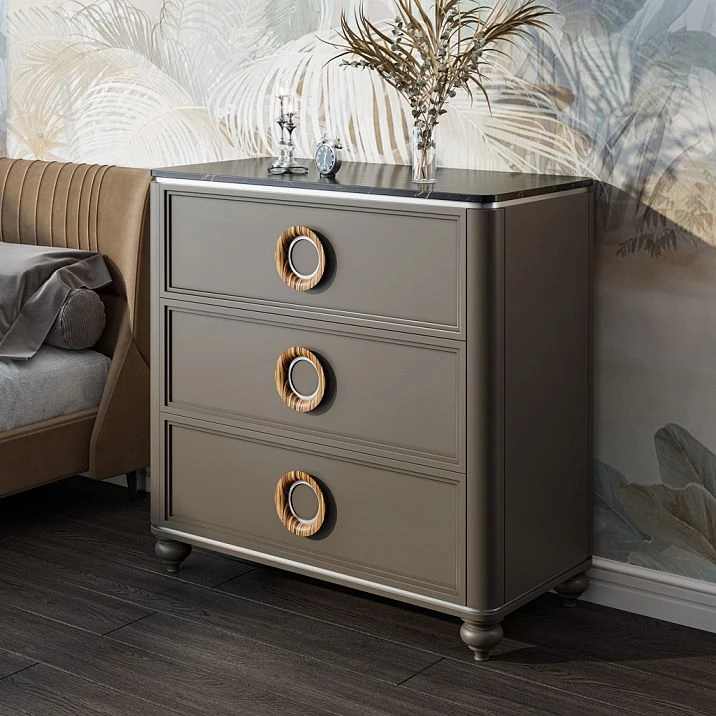 Commode with legs MN-026 made of natural wood in the interior
