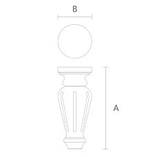 Legs drawing for wardrobe MN-084