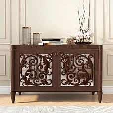 Modern wooden leg for side table photo in interior