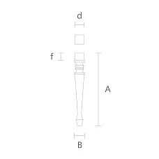 Drawings for wooden legs, coffee table legs