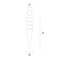 Drawings of wooden legs