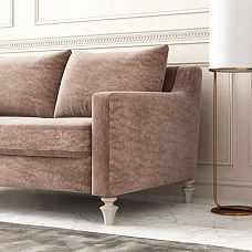 Sofa with wooden legs MN-134 in interior