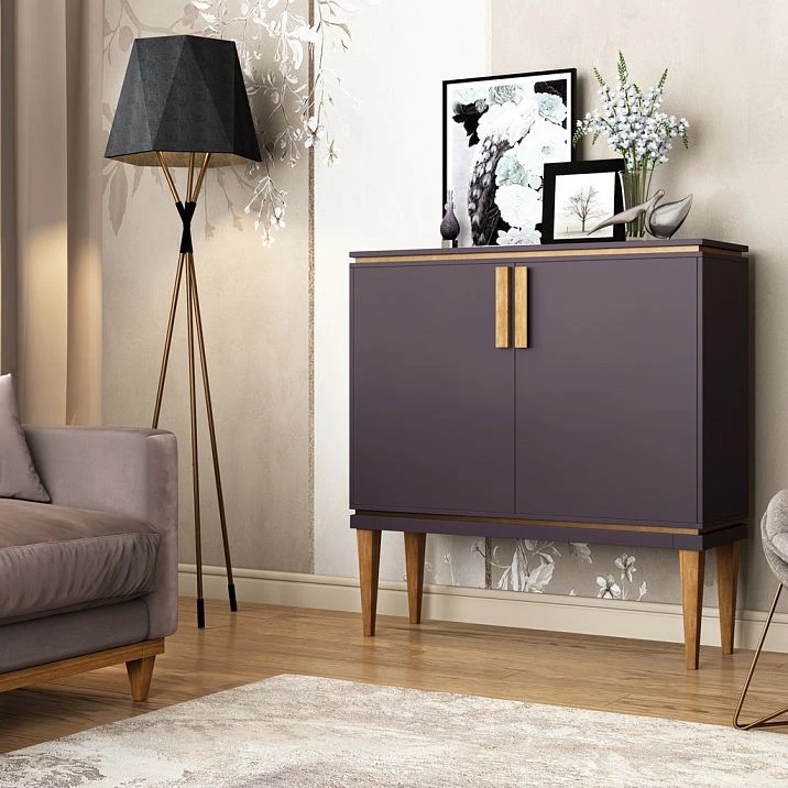 Set of legs for a bedside table and sofa in a modern style in the interior