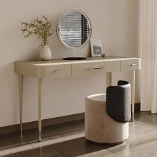 Turned leg MN-148 made of solid oak/beech Stavros with decorative metal insert, modern minimalist style for consoles, tables