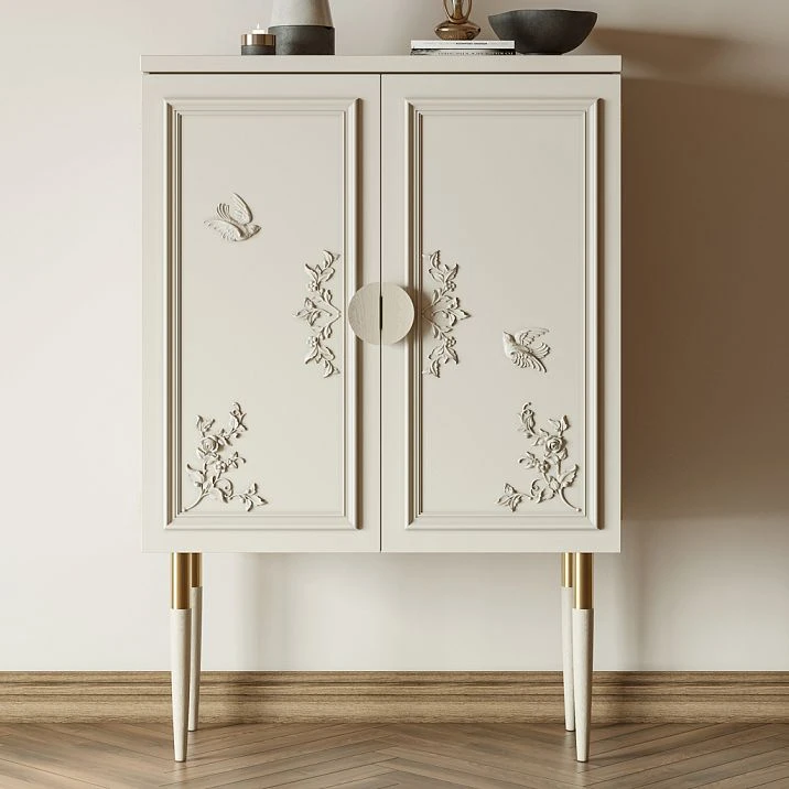 Brass decoration leg for a cabinet