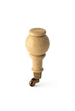 Wooden leg for chair with wheels from the manufacturer