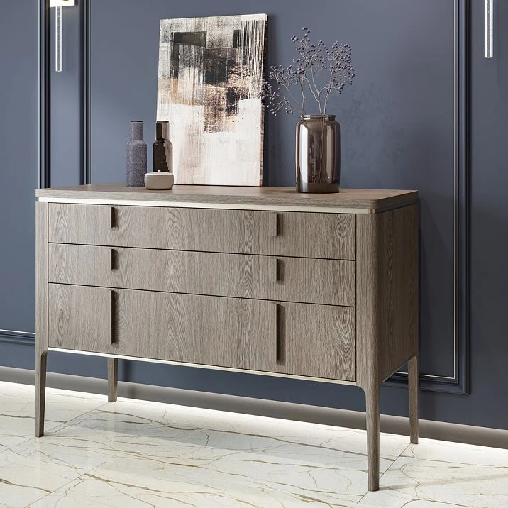 Geometric furniture leg MN-186-1 for a chest of drawers