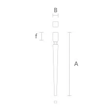 Wooden furniture leg drawing