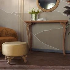 Application of carved furniture leg MN-189 with console in interior