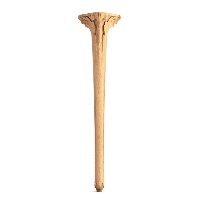 Classic carved leg for console