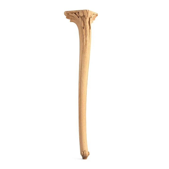 Wooden leg for furniture in classic style for console
