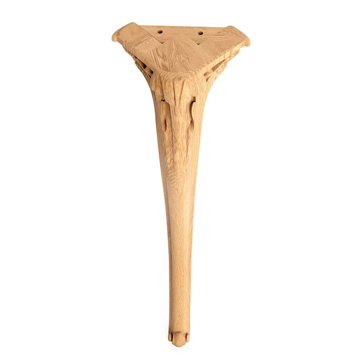 Carved wooden leg in classic style in Moscow