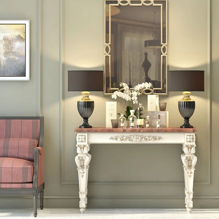 Classic style wooden leg for console